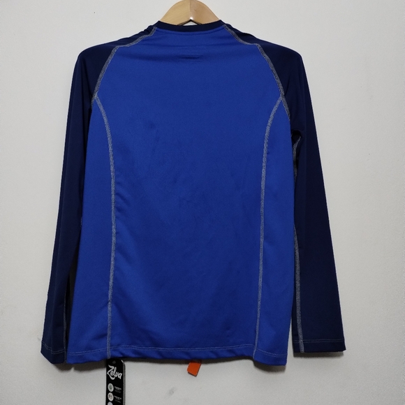 Zelva Men's S UVA/UVB Rashguard Long Sleeve Swim Shirt Pool Beach Vacation - Picture 5 of 5